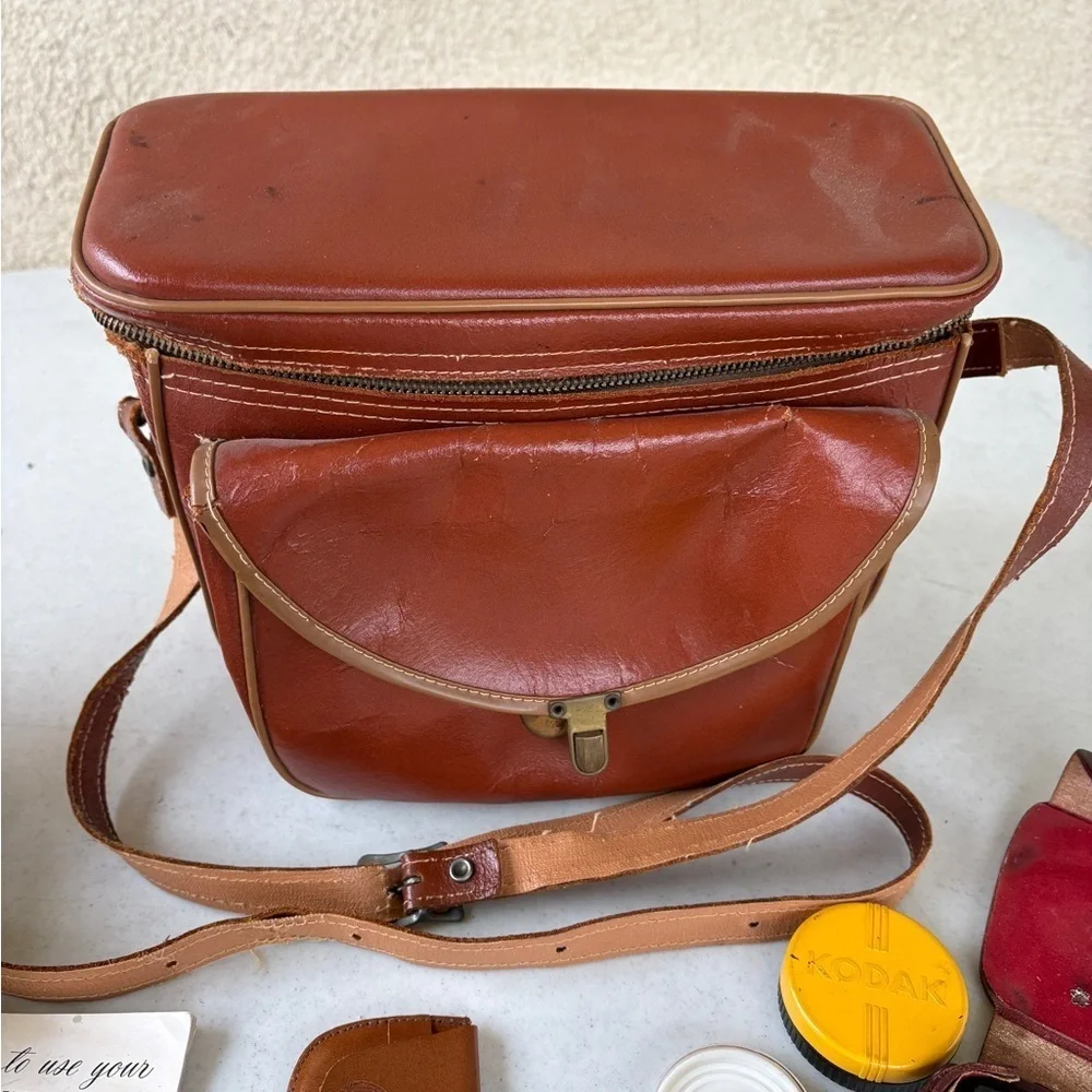 Vintage GE Exposure Meter with Brown Leather Case